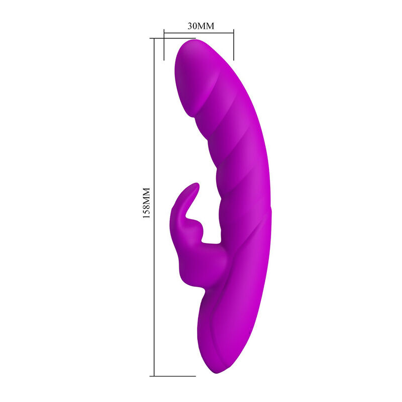 PRETTY LOVE - MONICA VIBRADOR RECARREGÁVEL COM DUPLA ESTIMULAÇÃO PARA PONTO G E CLITÓRIS ROXO - Image 8