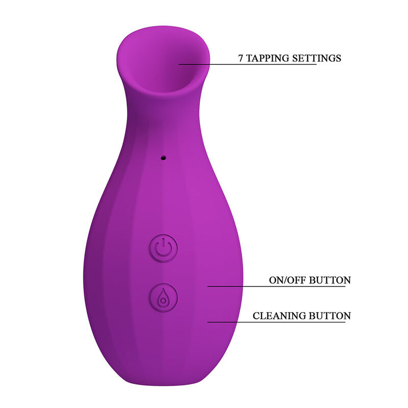PRETTY LOVE – GARRAFA MÁGICA Estimulador Clitoriano Recarregável por Sucção – Roxo