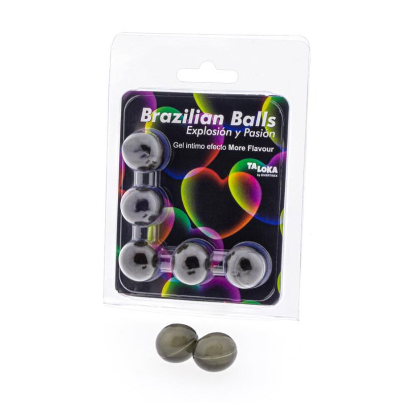 TALOKA – 5 BOLINHAS BRASILEIRAS COM SABOR INTENSO E EFEITO EXCITANTE EM GEL
