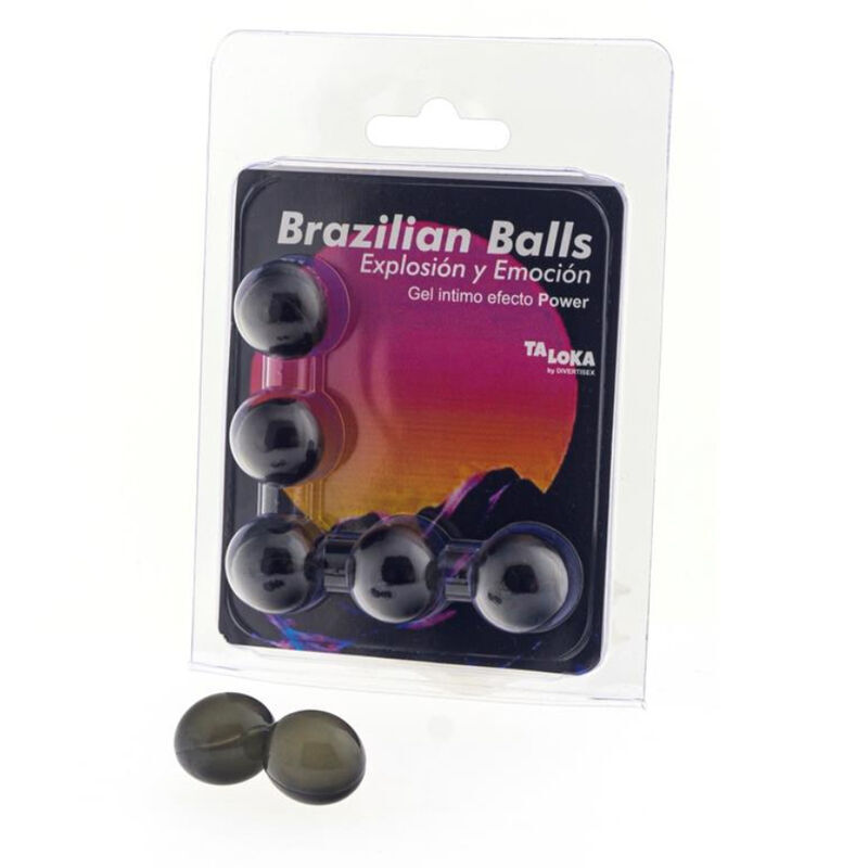 TALOKA - 5 BOLAS BRASILEIRAS EFEITO PODEROSO GEL EXCITANTE