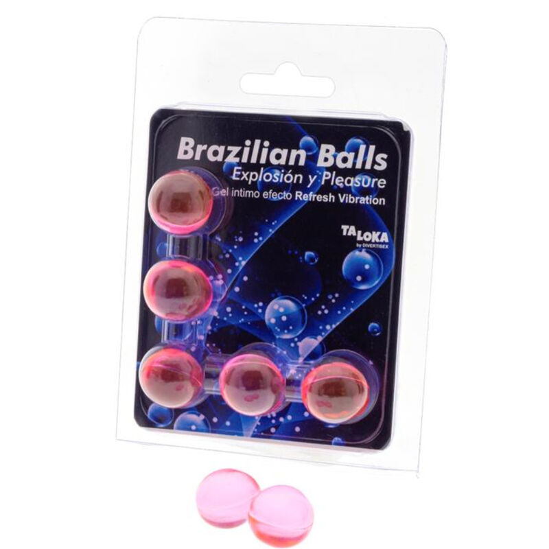TALOKA – 5 BOLAS BRASILEIRAS EFEITO VIBRATÓRIO REFRESCANTE GEL EXCITANTE