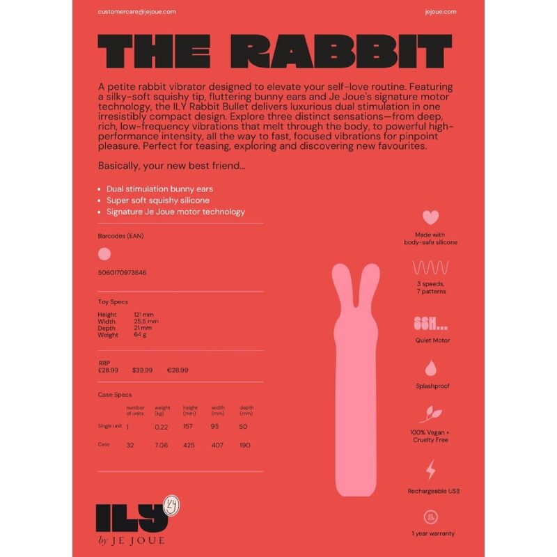 I PLAY - ILY RABBIT BULLET VIBRADOR ÍNTIMO RECARREGÁVEL - Image 11