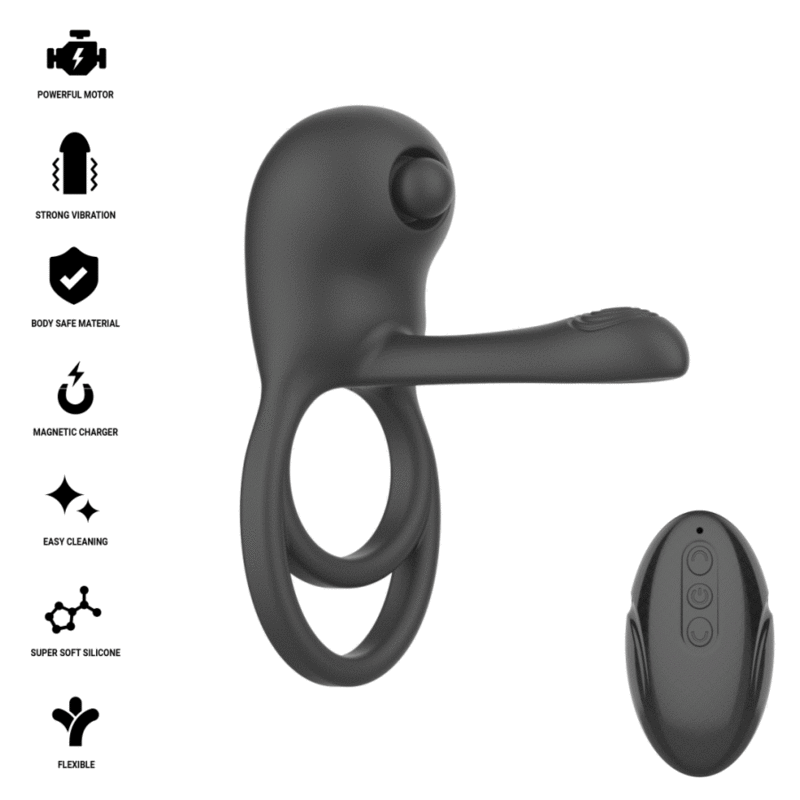 INTENSE – ANEL PENIANO VIBRATÓRIO COM CONTROLE REMOTO SPIKE