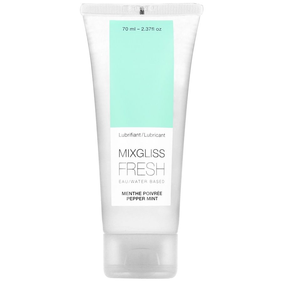 MIXGLISS – LUBRIFICANTE À BASE DE ÁGUA COM SABOR DE MENTA FRIA 70 ML