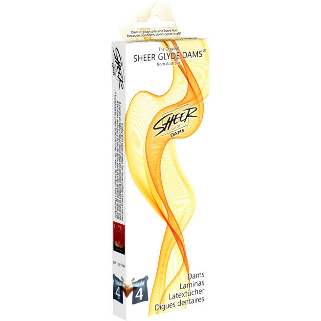 SHEER GLYDE – DAMS LAMINAS LATEX SEXO ORAL TAIL