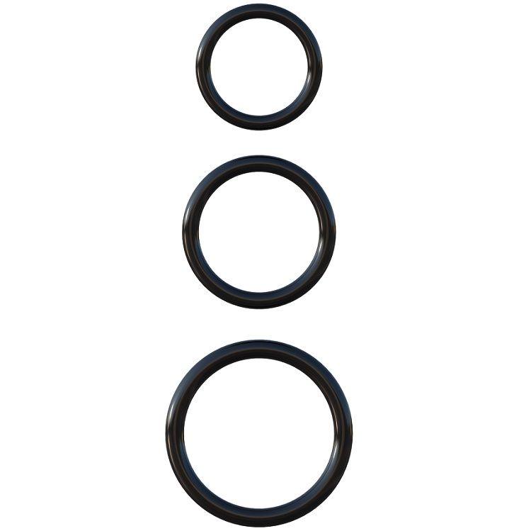 FANTASY C-RINGZ – CONJUNTO DE 3 ANÉIS DE SILICONE PARA RESISTÊNCIA