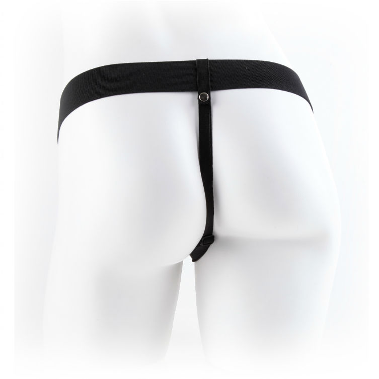 SÉRIE FETISH FANTASY – SÉRIE 11 VIBRADOR DE STRAP-ON OCO COM BOLAS 27,9CM COR DE CARNE