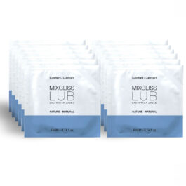 MIXGLISS – LUBRIFICANTE NATURAL À BASE DE ÁGUA 12 DOSES ÚNICAS DE 4 ML