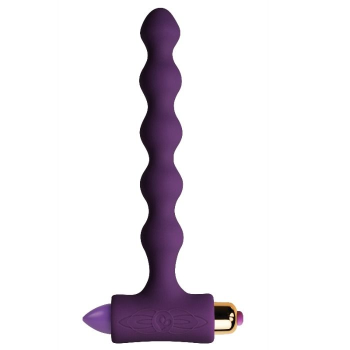 ROCKS-OFF – PLUG ANAL COM VIBRAÇÃO E PÉROLAS RIVERLES PETITE SENSATIONS