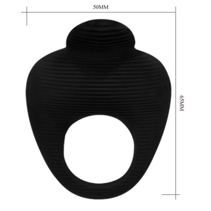 PRETTY LOVE - ANEL VIBRADOR EM FORMATO DE DEDAL PRETO - Image 4
