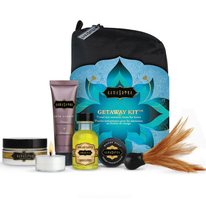 KAMASUTRA – KIT ROMÂNTICO E LUXUOSO EM TAMANHO DE VIAGEM