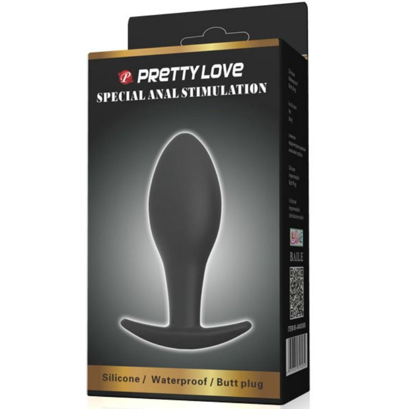 PRETTY LOVE - PLUG ANAL DE SILICONE EM FORMATO DE ÂNCORA 8,5 CM PRETO - Image 6