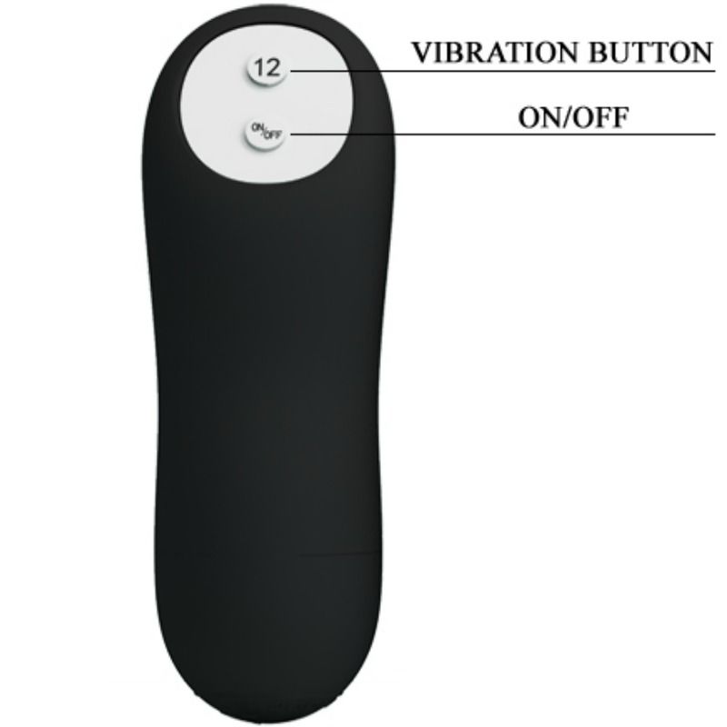 PRETTY LOVE - PLUG ANAL DE SILICONE COM ESTIMULAÇÃO EXTRA E 12 MODOS DE VIBRAÇÃO, PRETO E CONTROLE REMOTO - Image 6