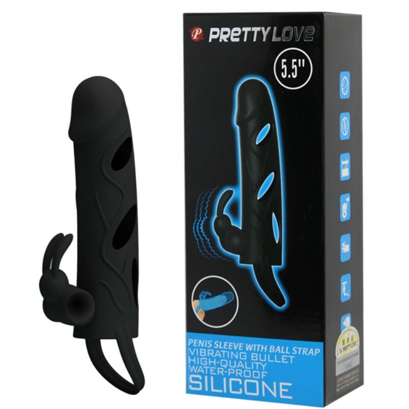 PRETTY LOVE - CAPA DE SILICONE COM VIBRAÇÃO 14 CM 1.0 - Image 8