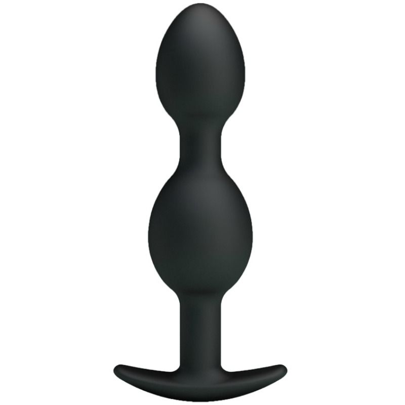 PRETTY LOVE – BOLAS ANAL DE SILICONE 12,5 CM PRETAS