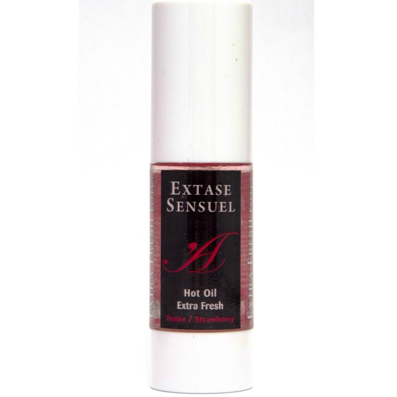 EXTASE SENSUAL – ÓLEO DE MASSAGEM COM EFEITO EXTRA FRESCO DE MORANGO 30 ML