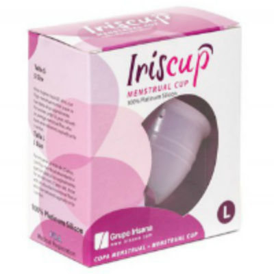 IRISCUP – COPO MENSTRUAL GRANDE ROSA + SACO ESTERILIZADOR GRÁTIS