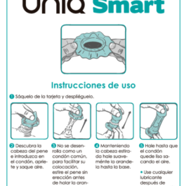 UNIQ – PRESERVATIVOS INTELIGENTES SEM LÁTEX PARA PRÉ-EREÇÃO – 3 UNIDADES