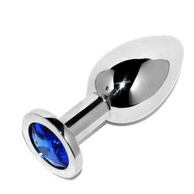 METAL HARD – PLUG ANAL DIAMOND BLUE PEQUENO 5,71CM