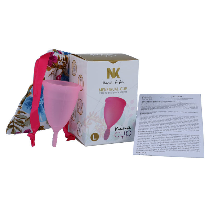 NINA KIKÍ – COPO MENSTRUAL ROSA – TAMANHO G