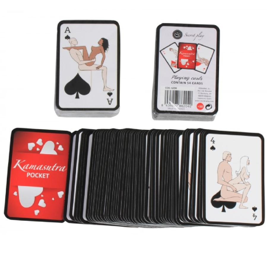 SECRETPLAY – JOGO DE CARTAS KAMASUTRA DE BOLSO (ES/EN/PT/IT/FR/DE)