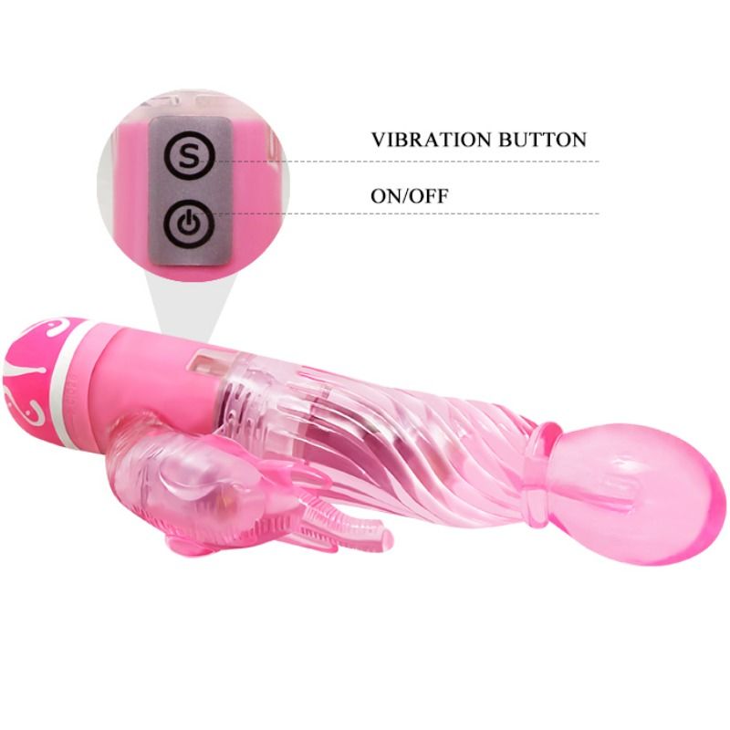 BAILE - VIBRADOR MULTIVELOCIDADE COM ESTIMULADOR ROSA - Image 7