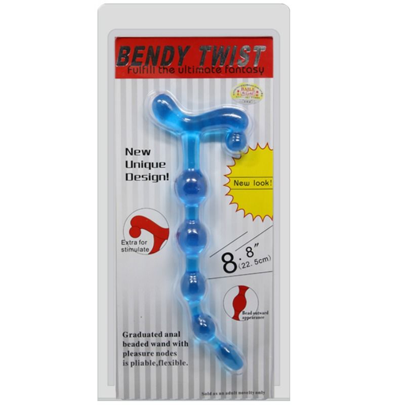 BAILE – BENDY TWIST BOLAS ANAL AZUIS