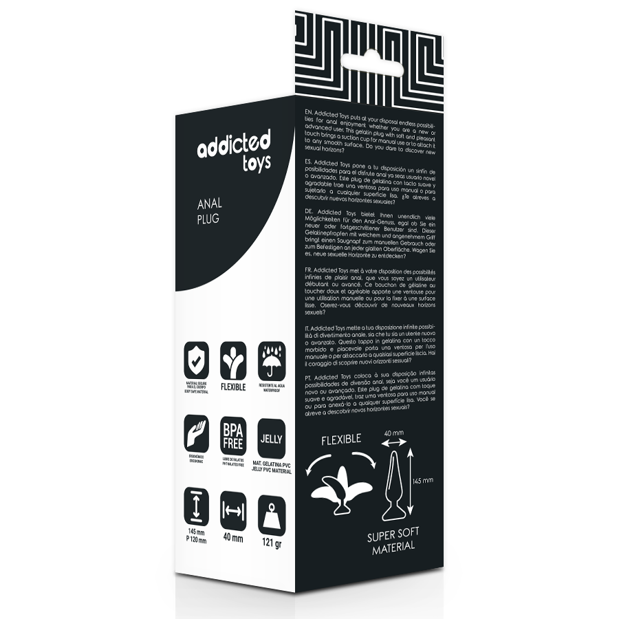 ADICTED TOYS - PLUG ANAL 14,5 CM PRETO - Image 4