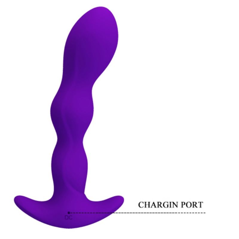 PRETTY LOVE – MASSAGEADOR ANAL COM 12 MODOS DE VIBRAÇÃO LILÁS