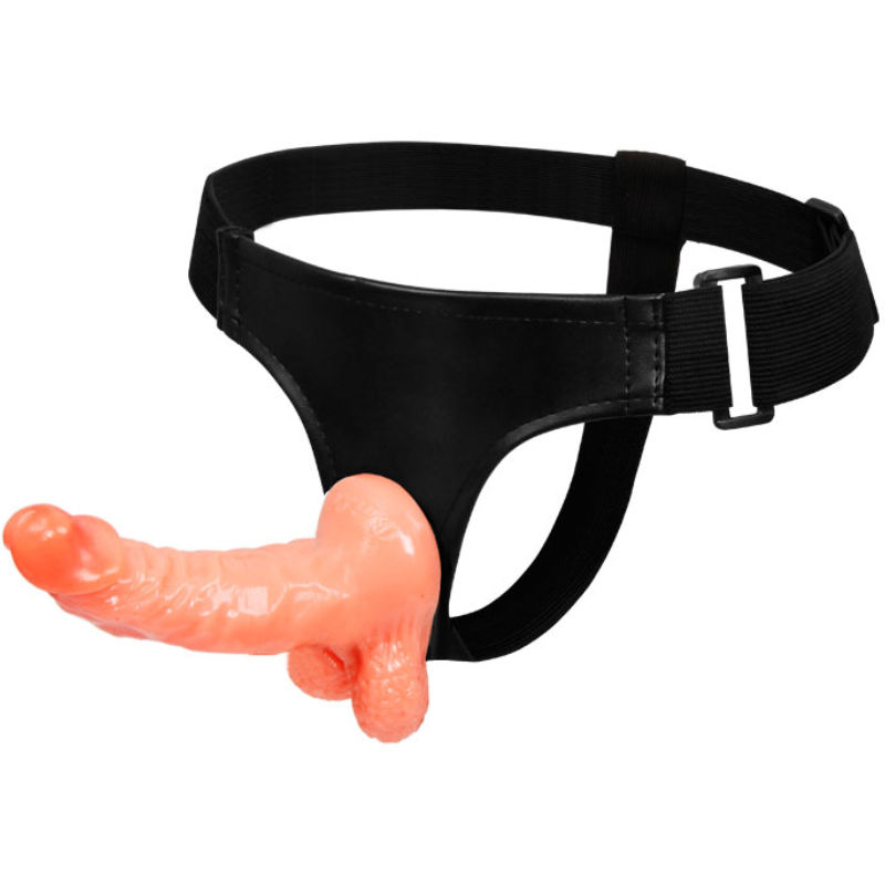BAILE – ARNÊS COM PÊNIS REALISTA E CALCINHA AJUSTÁVEL ULTRA APAIXONANTE 15,5 CM