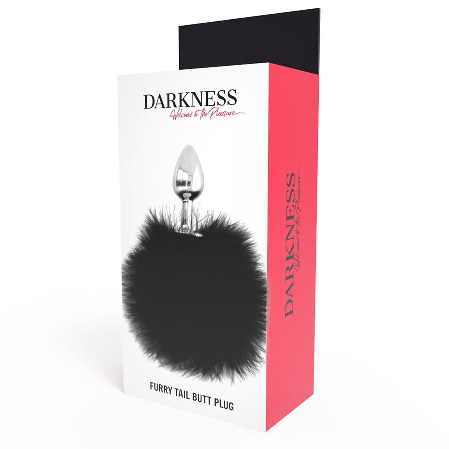 DARKNESS - PLUG ANAL EXTRA COM CAUDA PRETO 7 CM - Image 4