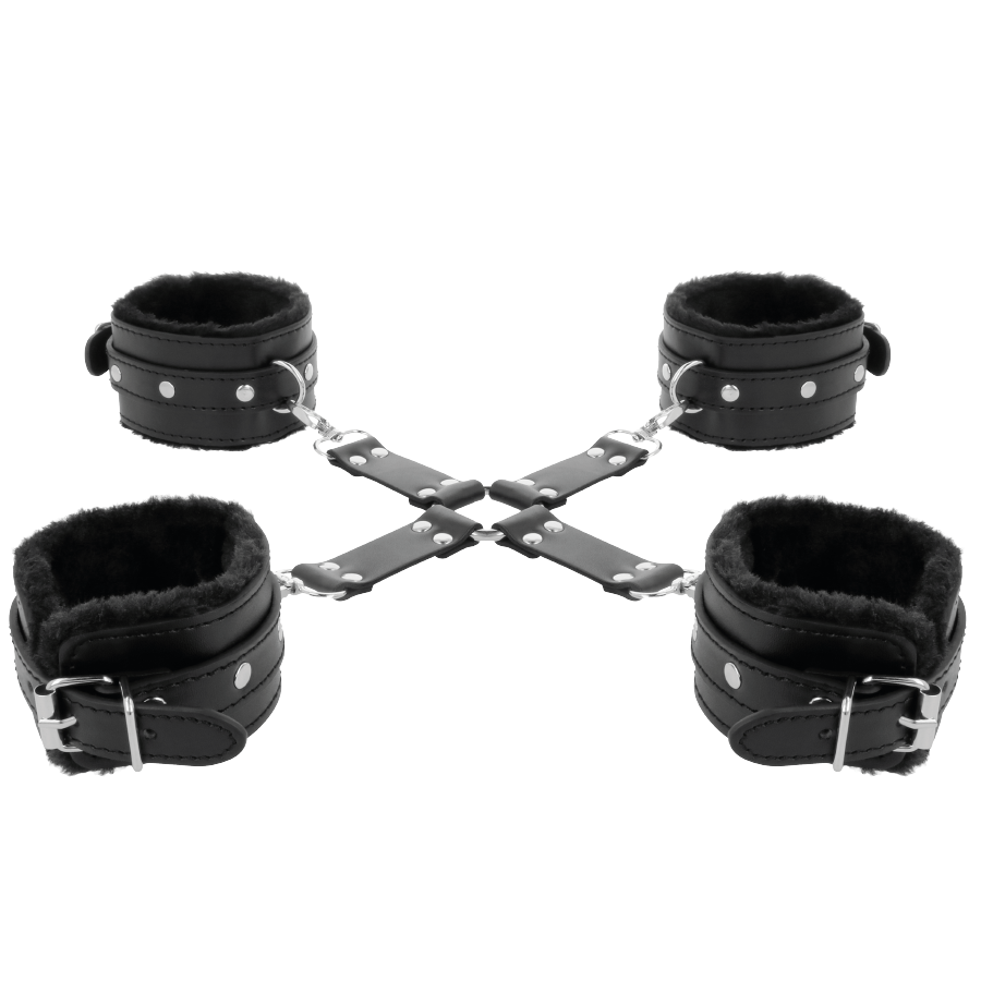 ESCURIDÃO - ALGEMAS DE COURO PARA PÉS E MÃOS PRETAS - Image 5