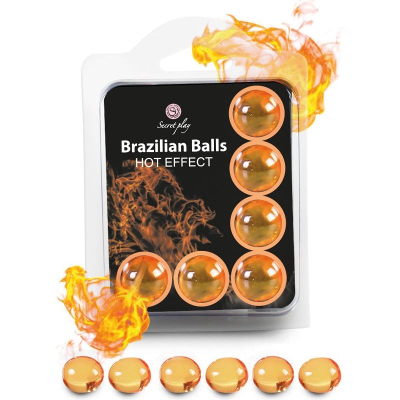 SECRETPLAY – CONJUNTO DE 6 BOLAS BRASILEIRAS COM EFEITO DE CALOR