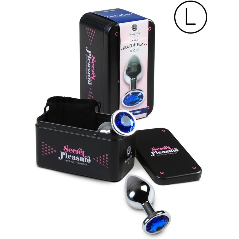 SECRETPLAY – PLUG ANAL TAMANHO G AZUL
