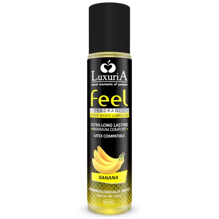 INTIMATELINE – LUBRIFICANTE À BASE DE ÁGUA COM SENSAÇÃO DE BANANA LUXURIA FEEL 60 ML