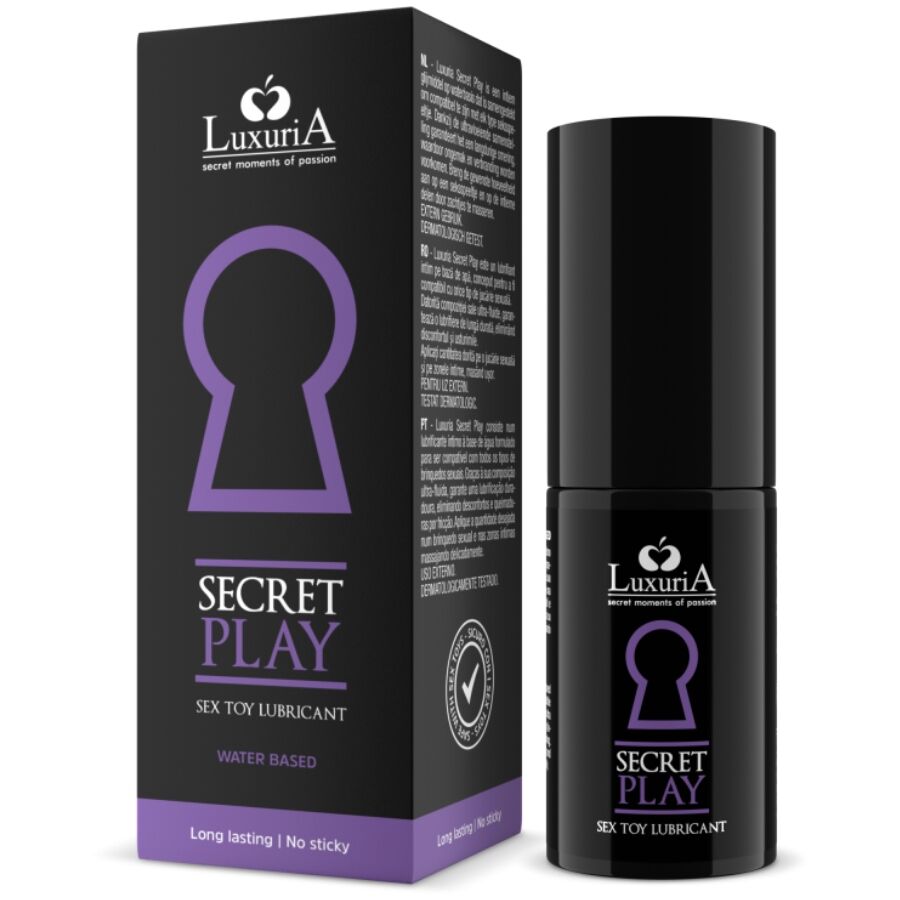 INTIMATELINE LUXURIA – LUBRIFICANTE PARA BRINQUEDOS SEXUAIS SECRET PLAY 30 ML