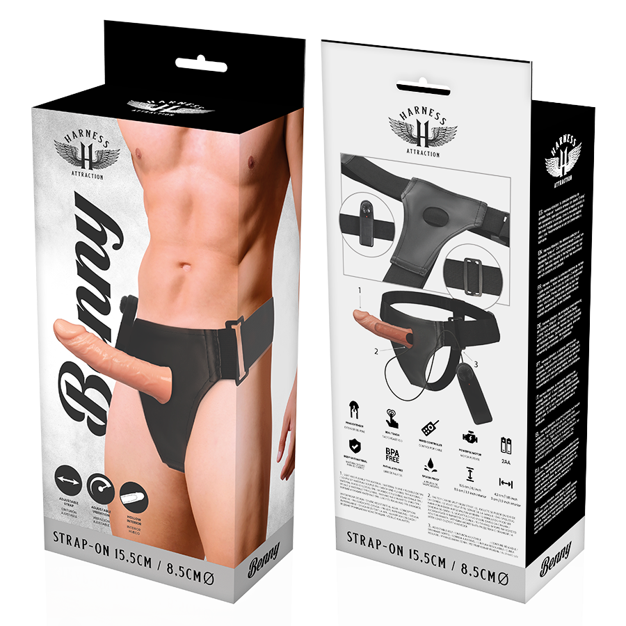 ATRAÇÃO COM ARNOLHO - RNES HOLLOW BENNY COM VIBRADOR 15 CM -O- 4,5 CM - Image 7