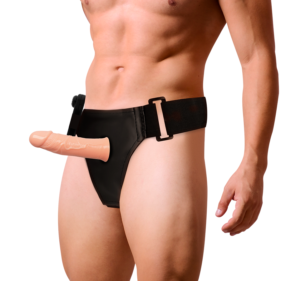 ARNÊS DE ATRAÇÃO – GREGORY HOLLOW RNES COM VIBRADOR 16,5 CM -O- 4,3 CM