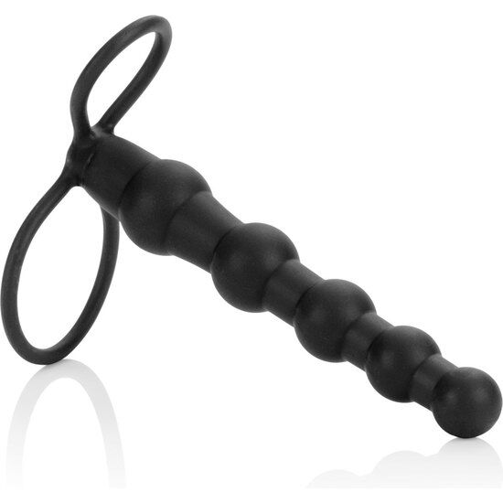 CALEXOTICS – PENETRAÇÃO DUPLA COM CONTAS PRETO