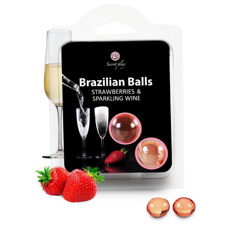 SECRETPLAY – CONJUNTO DE BOLINHOS BRASILEIROS DE MORANGO E CHAMPANHE