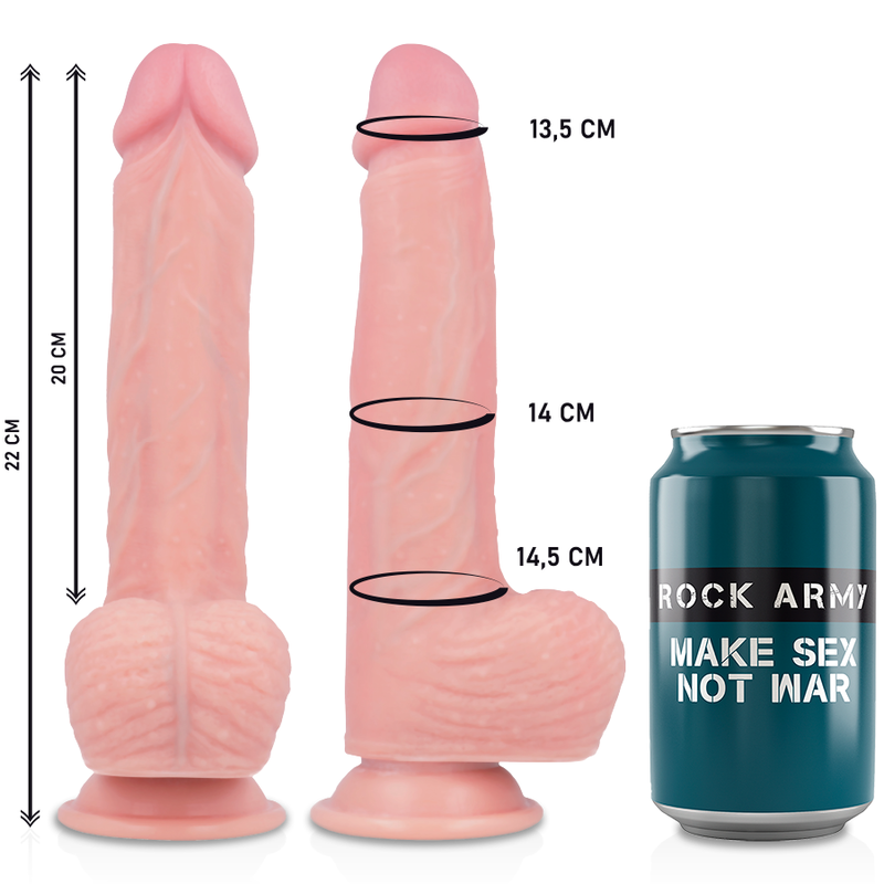 ROCKARMY – ROTAÇÃO E VIBRAÇÃO HAWK REALISTA 22 CM -O- 4,6 CM