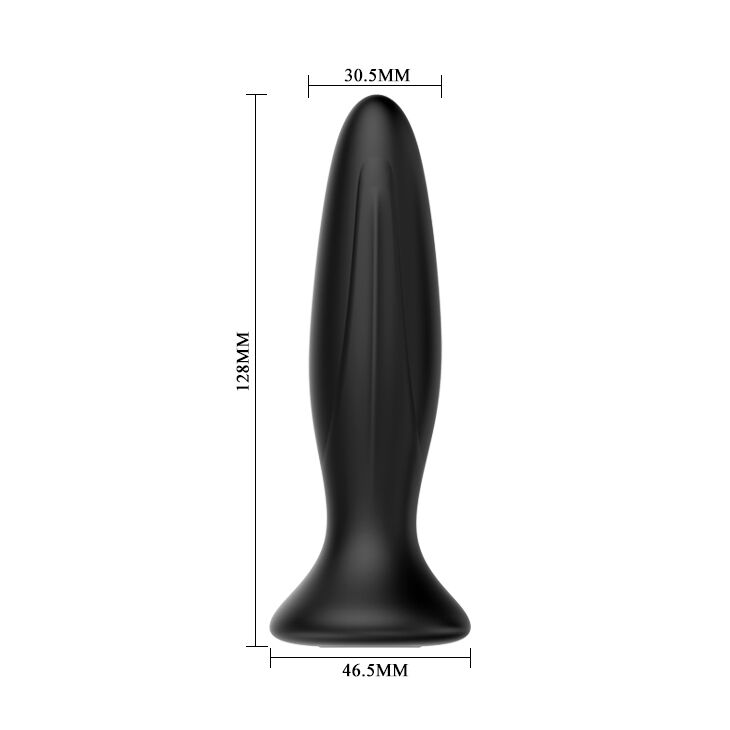 MR PLAY - PLUG ANAL VIBRADOR PRETO RECARREGÁVEL - Image 4