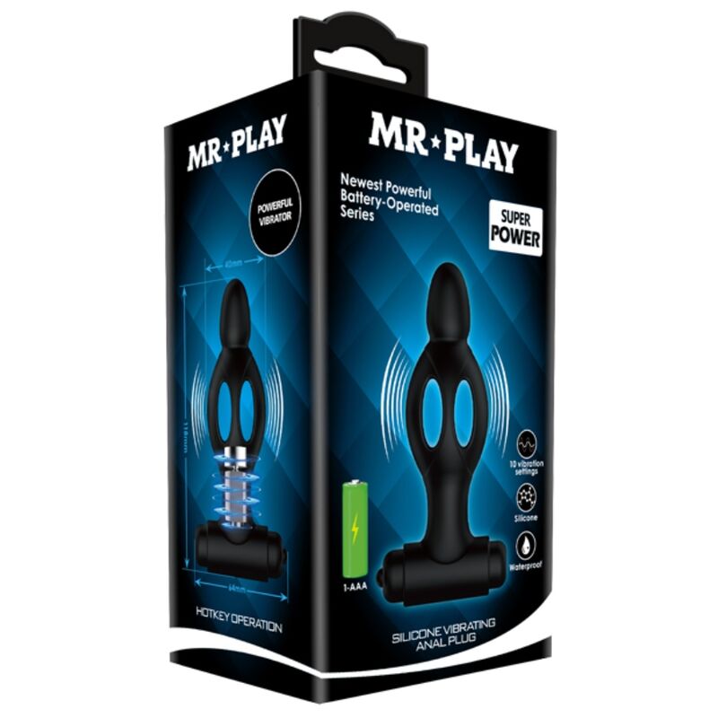 MR PLAY - PLUG ANAL DE SILICONE COM VIBRAÇÃO - Image 7