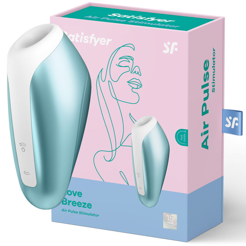 SATISFYER – LOVE BREEZE SUCTIONER AZUL GELO