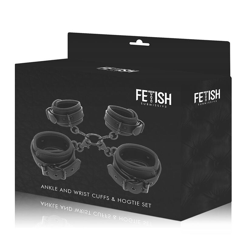 FETICHE SUBMISSÃO - CONJUNTO DE ALGEMAS PARA MÃOS E TORNOZELOS COM FORRO DE NOPRENE - Image 12