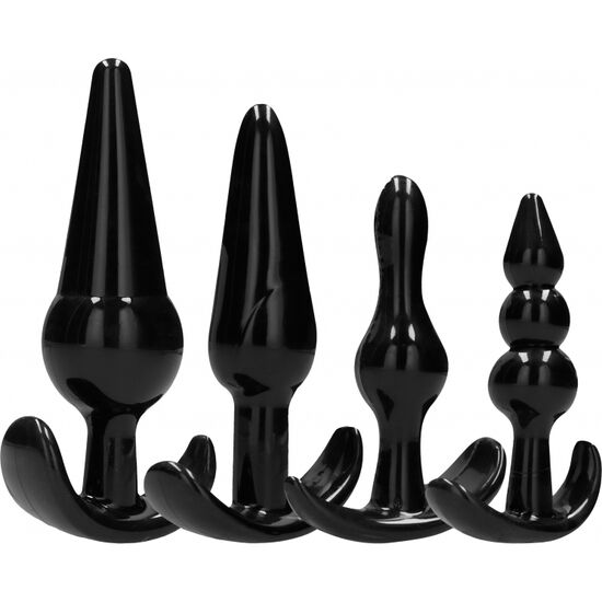 Brinquedos para viciados – Conjunto de 4 plugs anais
