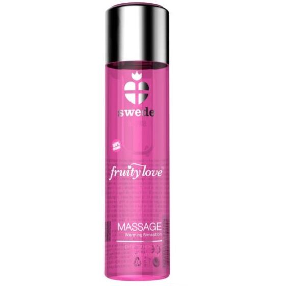 SWEDE – ÓLEO DE MASSAGEM COM EFEITO AQUECEDOR FRUITY LOVE TORANJA ROSA COM MANGA 60 ML