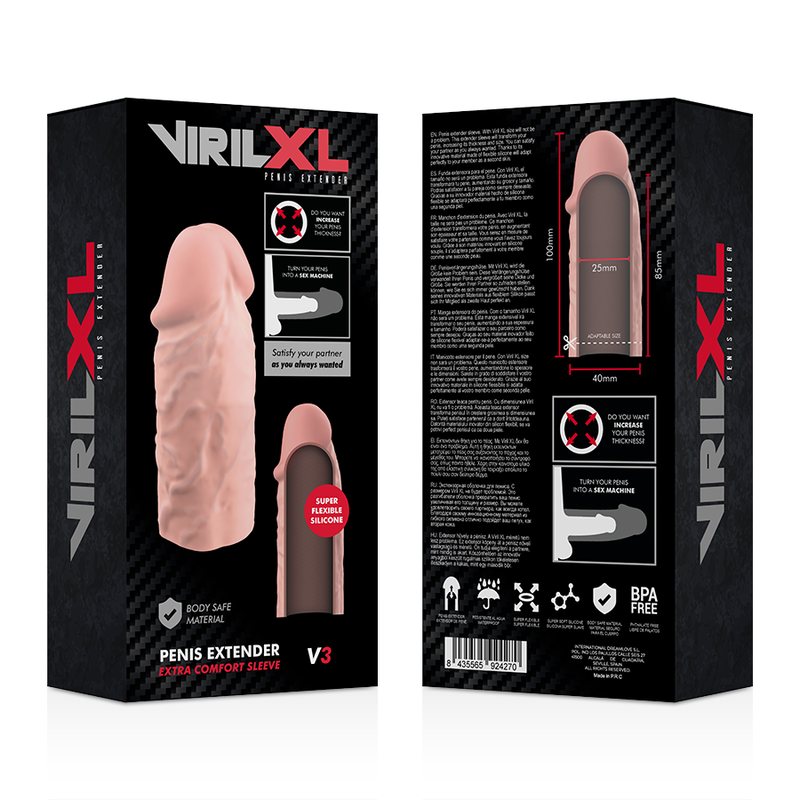 VIRILXL - EXTENSOR DE PÊNIS NATURAL DE SILICONE LÍQUIDO V3 - Image 9