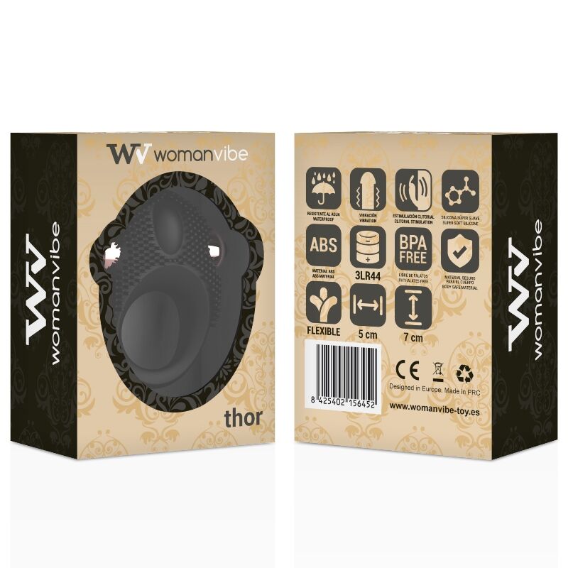 WOMANVIBE – ANEL VIBRADOR DE SILICONE THOR