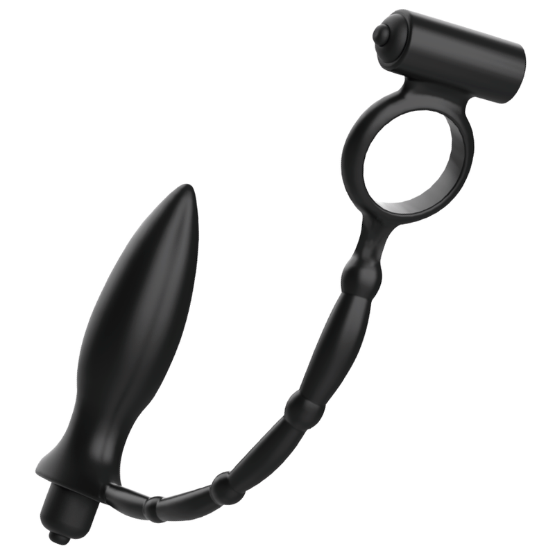 Brinquedos para viciados – Plug anal com anel vibratório